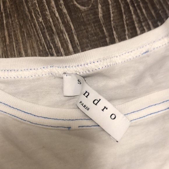 Sandro Distressed Star Graphic Tee - Picture 4 of 8